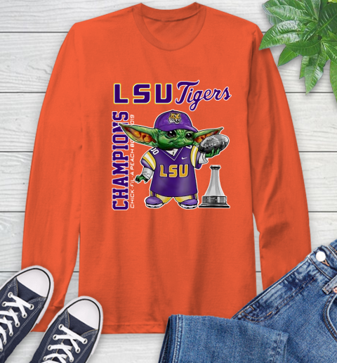 Baby Yoda LSU Tigers Champion Shirt 62
