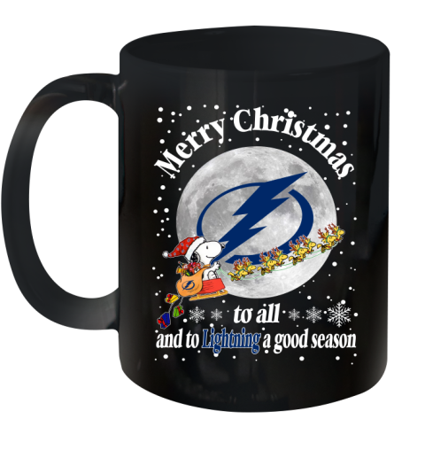 Tampa Bay Lightning Merry Christmas To All And To Lightning A Good Season NHL Hockey Sports Ceramic Mug 11oz