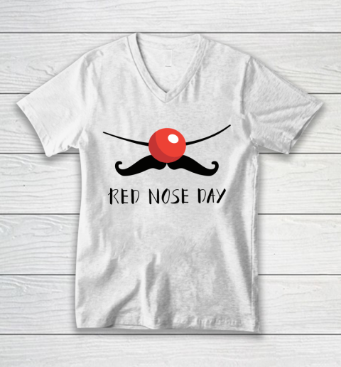 Red Nose Day Funny V-Neck T-Shirt