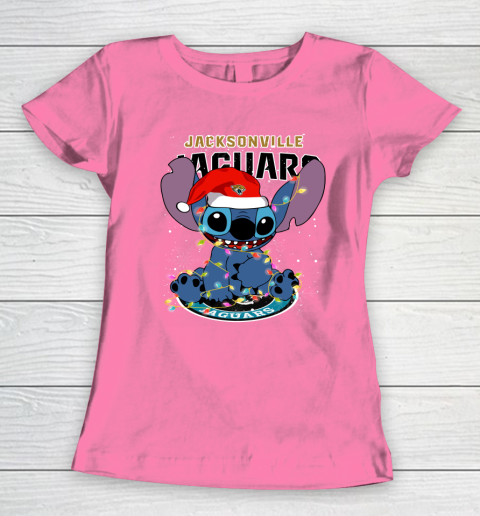Jacksonville Jaguars NFL Football noel stitch Christmas Women's T-Shirt 9