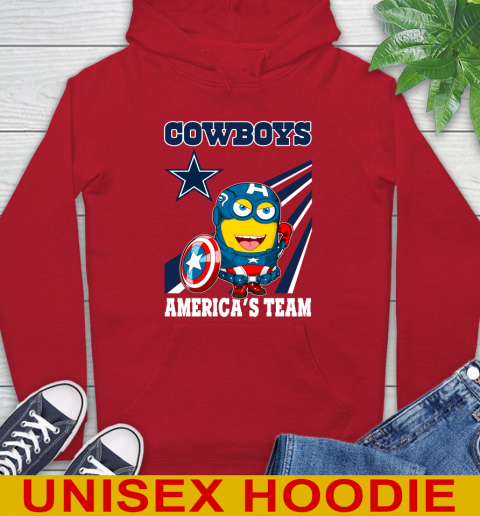 NFL Football Dallas Cowboys Captain America Marvel Avengers Minion Shirt Hoodie 10