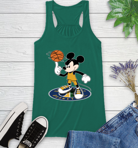 NBA Basketball Utah Jazz Cheerful Mickey Disney Shirt Racerback Tank 7
