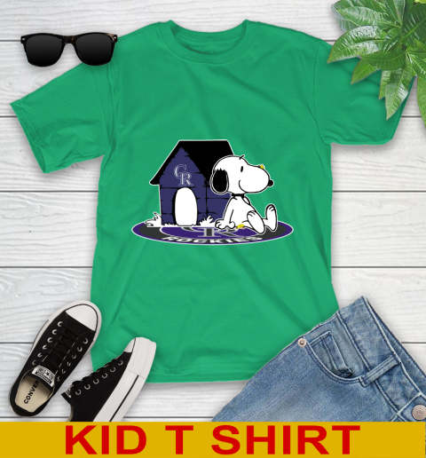 MLB Baseball Colorado Rockies Snoopy The Peanuts Movie Shirt Youth T-Shirt 6