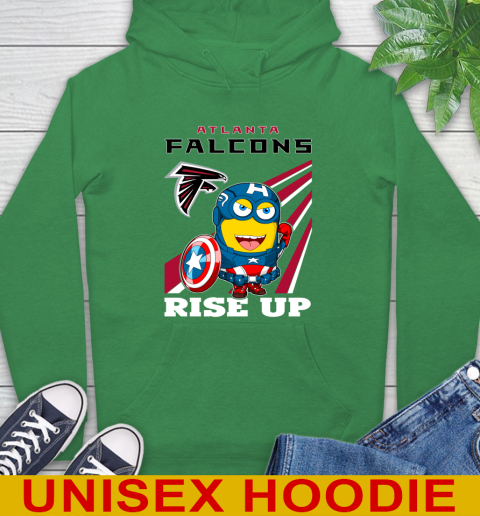 NFL Football Atlanta Falcons Captain America Marvel Avengers Minion Shirt Hoodie 8