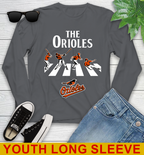 MLB Baseball Baltimore Orioles The Beatles Rock Band Shirt Youth Long Sleeve 9