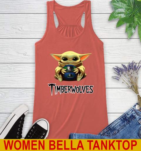 NBA Basketball Minnesota Timberwolves Star Wars Baby Yoda Shirt 40