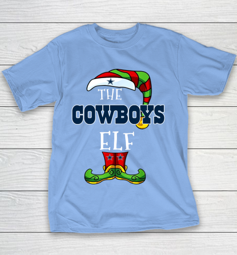 Dallas Cowboys Christmas ELF Funny NFL Youth T-Shirt 8