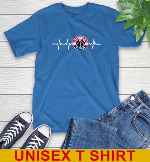 Washington Wizards NBA Basketball Heart Beat Shirt T-Shirt - Image 12