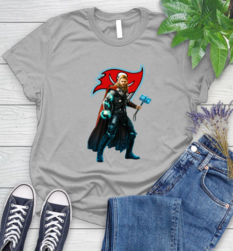 NFL Thor Avengers Endgame Football Tampa Bay Buccaneers Women's T-Shirt 5