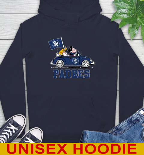 MLB Baseball San Diego Padres Pluto Mickey Driving Disney Shirt Hoodie 4