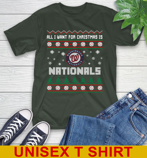 MLB All I Want For Christmas Is Washington Nationals Baseball Sports 6