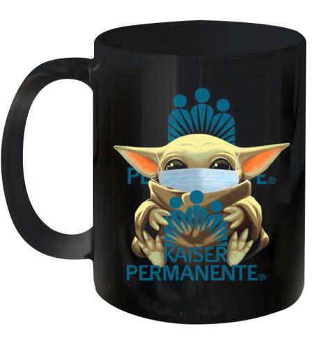Baby Yoda Mask Hug Kaiser Permanente Ceramic Mug 11oz