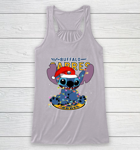 Buffalo Sabres NHL Hockey noel stitch Christmas Racerback Tank 3