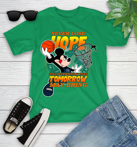 Minnesota Timberwolves NBA Basketball Mickey Disney Never Lose Hope Youth T-Shirt 8