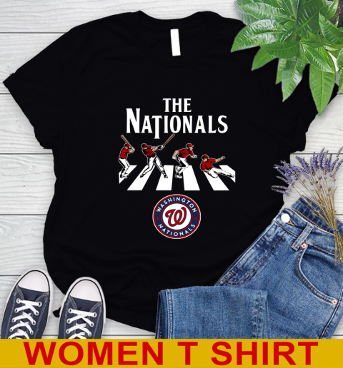 MLB Baseball Washington Nationals The Beatles Rock Band Shirt Women's T-Shirt