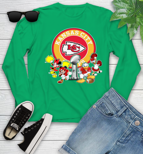 Kansas City Chiefs super bowl 2019 2020 mickey mouse minnie mouse donald duck daisy duck football shirt 127