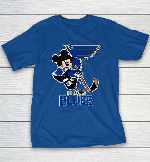 NHL St.Louis Blues Mickey Mouse Disney Hockey Youth T-Shirt 6