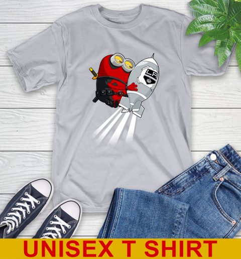 NHL Hockey Los Angeles Kings Deadpool Minion Marvel Shirt T-Shirt 5
