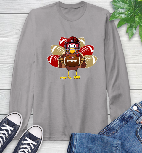 San Francisco 49ers Turkey Thanksgiving Day Long Sleeve T-Shirt 6