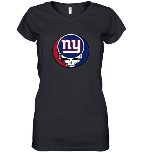 New York Giants x Grateful Dead Women's V-Neck T-Shirt