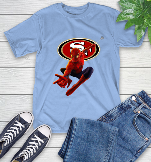 NFL Spider Man Avengers Endgame Football San Francisco 49ers T-Shirt 11