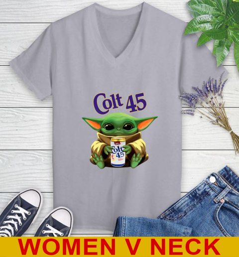 Star Wars Baby Yoda Hugs Colt 45 Beer Shirt 81