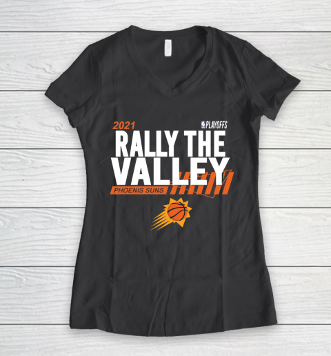 Rally The Valley Phoenixes Suns Women's V-Neck T-Shirt 6