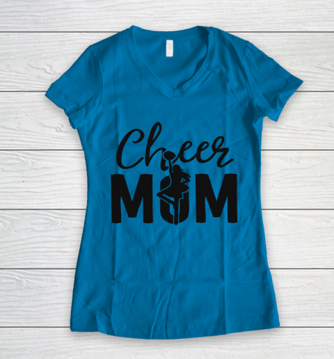 Womens Cheer Mom Cheerleading Shirt Teal Womens Cheer Mom Cheerleading Shirt Teal