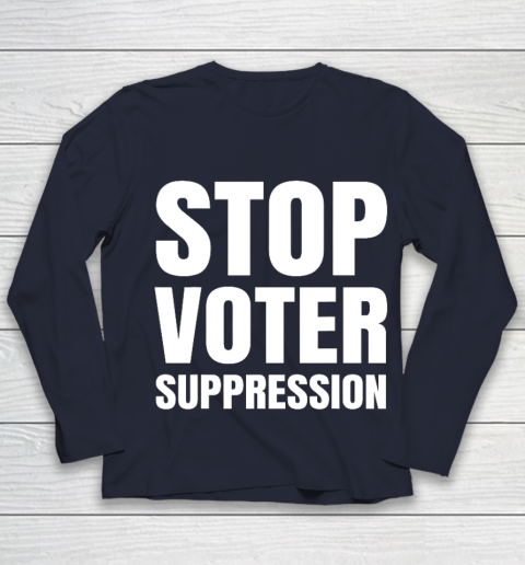 Black Voters Matter Protect The Vote Stop Voter Suppression Youth Long Sleeve 2