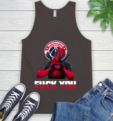 NBA Washington Wizards Deadpool Love You Fuck You Basketball Sports Tank Top 6
