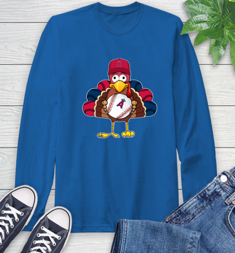 Los Angeles Angels Turkey thanksgiving Long Sleeve T-Shirt 9