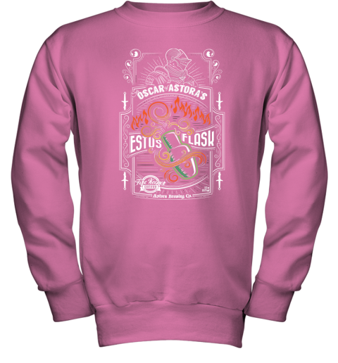ltvl sir oscar of astoras estus flask dark soul shirts youth sweatshirt 47 front safety pink