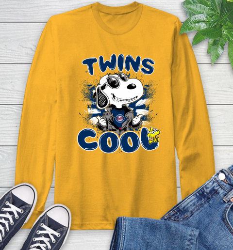 MLB Baseball Minnesota Twins Cool Snoopy Shirt Long Sleeve T-Shirt 2