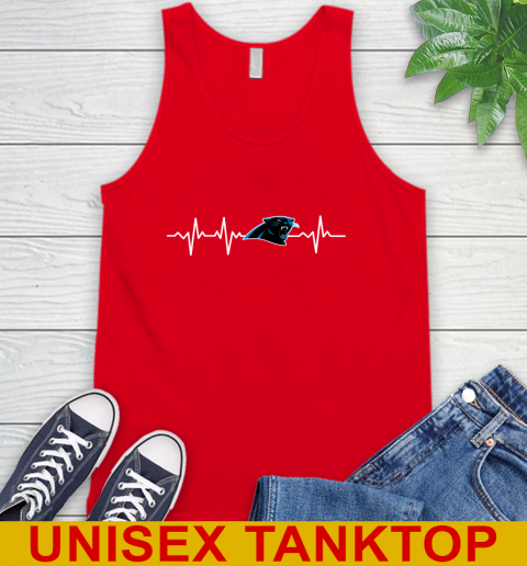 Carolina Panthers NFL Football Heart Beat Shirt Tank Top 5