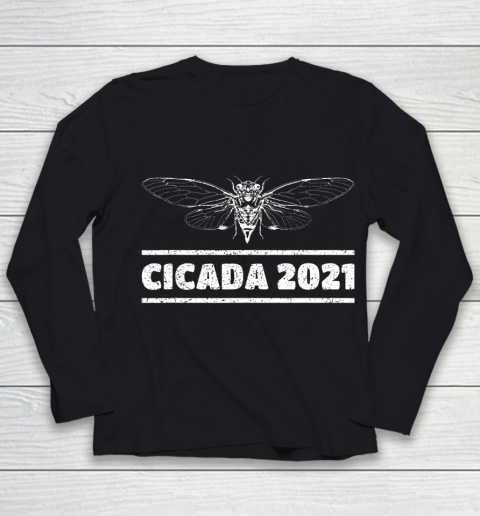 Cicada 2021 Funny Insect Eastern Brood X USA Cicada Design Youth Long Sleeve