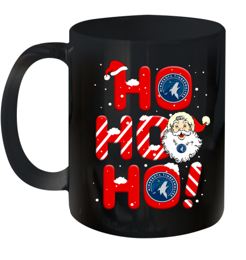 Minnesota Timberwolves NBA Basketball Ho Ho Ho Santa Claus Merry Christmas Shirt Ceramic Mug 11oz