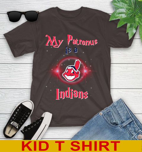 MLB Baseball Harry Potter My Patronus Is A Cleveland Indians Youth T-Shirt 6