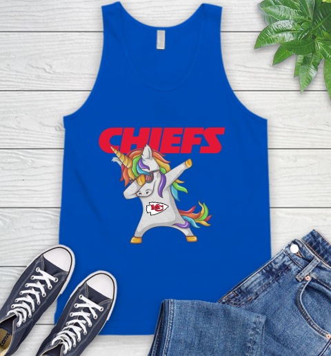 Kansas City Chiefs NFL Football Funny Unicorn Dabbing Sports Tank Top 5