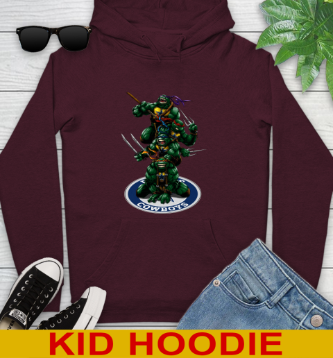 NFL Football Dallas Cowboys Teenage Mutant Ninja Turtles Shirt Youth Hoodie 7