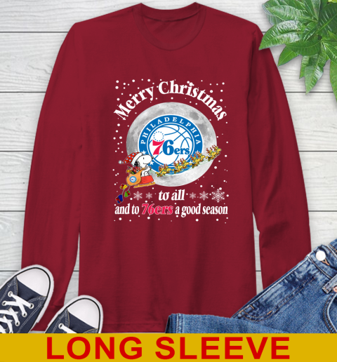 Philadelphia 76ers Merry Christmas To All And To 76ers A Good Season NBA Basketball Sports Long Sleeve T-Shirt 9