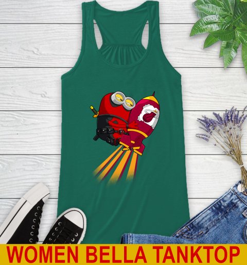 NBA Basketball Miami Heat Deadpool Minion Marvel Shirt Racerback Tank 5