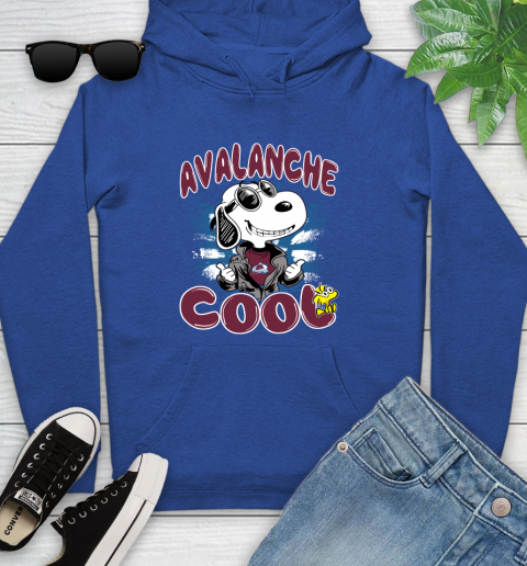 NHL Hockey Colorado Avalanche Cool Snoopy Shirt Youth Hoodie 9