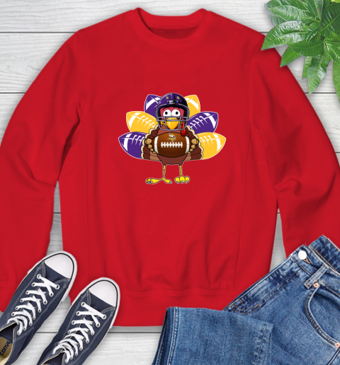 Minnesota Vikings Turkey Thanksgiving Day Sweatshirt 10