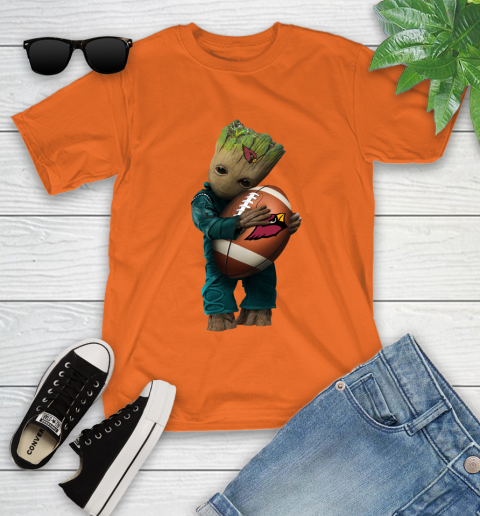 NFL Groot Guardians Of The Galaxy Football Sports Arizona Cardinals Youth T-Shirt 7