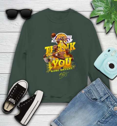 Great Thank you Kobe Bryant Los Angeles Lakers signature shirt 36