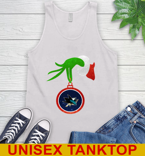 San Jose Sharks Grinch Merry Christmas NHL Hockey Tank Top