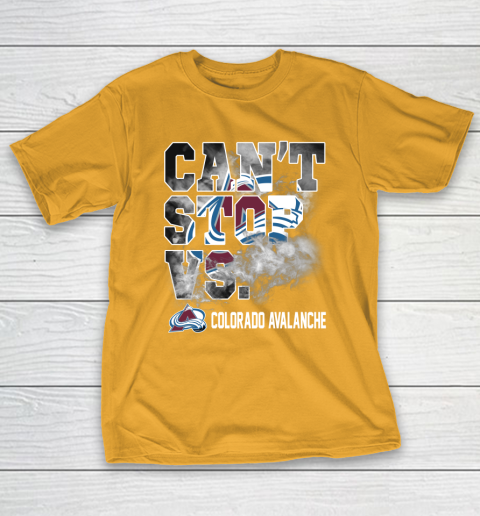NHL Colorado Avalanche Hockey Can't Stop Vs T-Shirt 2