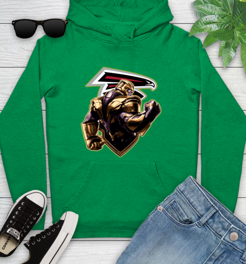 NFL Thanos Avengers Endgame Football Sports Atlanta Falcons Youth Hoodie 7