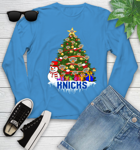 New York Knicks Merry Christmas NBA Basketball Sports Youth Long Sleeve 8 New York Knicks Merry Christmas NBA Basketball Sports Youth Long Sleeve - Image 8