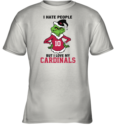 I Hate People But I Love My Cardinals Arizona Cardinals NFL Teams Youth T-Shirt